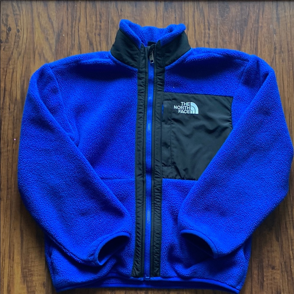 North Face Blue Fleece Jacket (Youth, Size M)